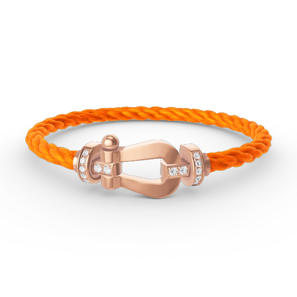 [Eternal Jewelry]FORCE LARGE HORSESHOE HALF DIAMOND BRACELET ROSE GOLD
