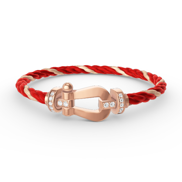 [Eternal Jewelry]FORCE LARGE HORSESHOE HALF DIAMOND BRACELET ROSE GOLD