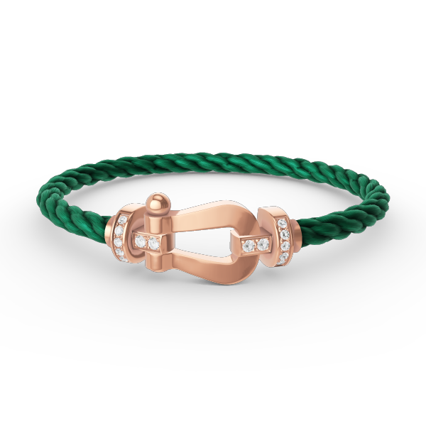 [Eternal Jewelry]FORCE LARGE HORSESHOE HALF DIAMOND BRACELET ROSE GOLD