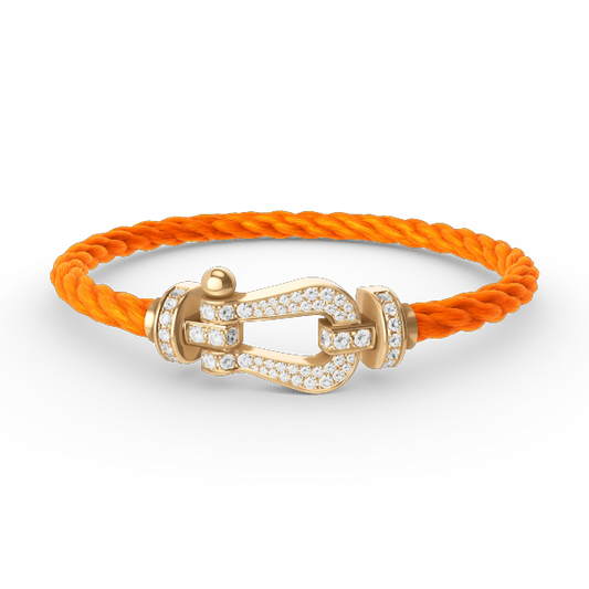 [Eternal Jewelry]FORCE LARGE HORSESHOE FULL DIAMOND BRACELET GOLD