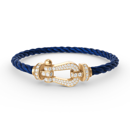 [Eternal Jewelry]FORCE LARGE HORSESHOE FULL DIAMOND BRACELET GOLD