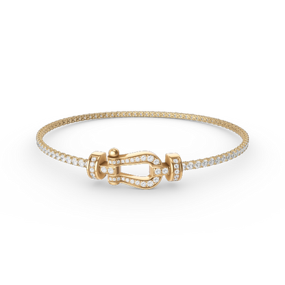 [Eternal Jewelry]FORCE  HORSESHOE  DIAMOND TENNIS BRACELET