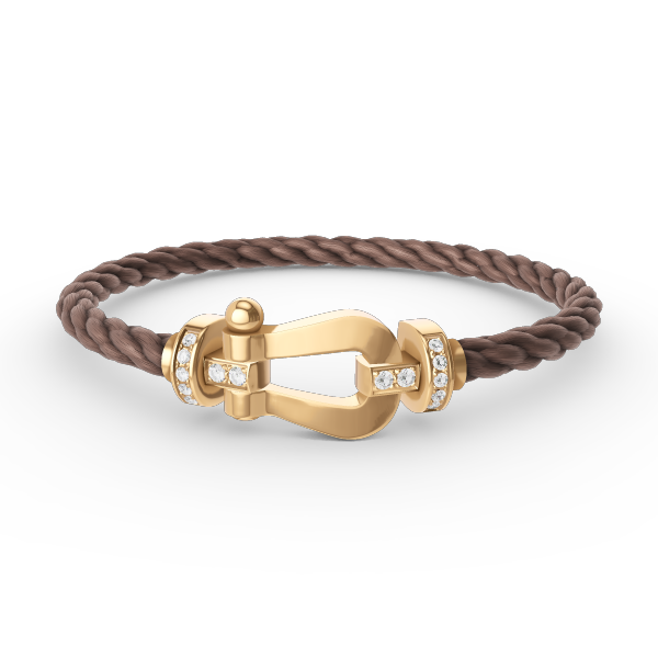 [Eternal Jewelry]FORCE LARGE HORSESHOE HALF DIAMOND BRACELET GOLD