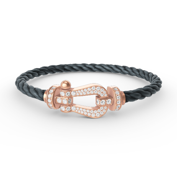 [Eternal Jewelry]FORCE LARGE HORSESHOE FULL DIAMOND BRACELET ROSE GOLD