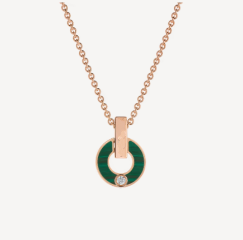 [Eternal Jewelry]GARI NECKLACE PINK GOLD MALACHITE