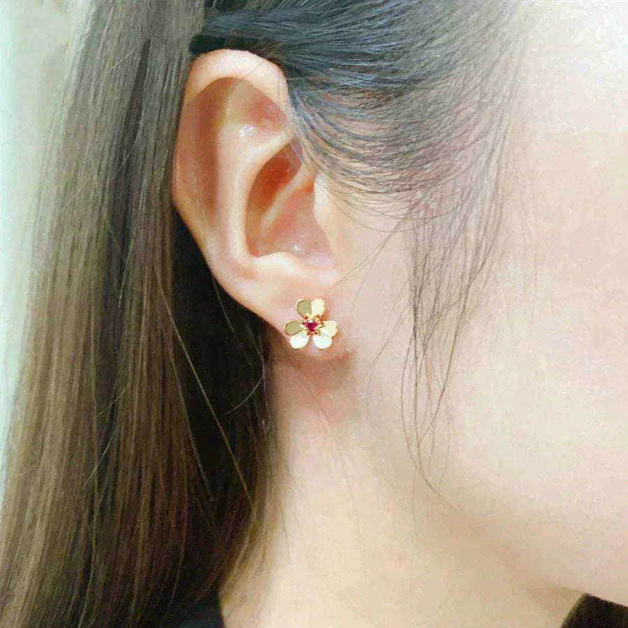 [Eternal Jewelry]FRIVOLE  FLOWER PINK EARRINGS