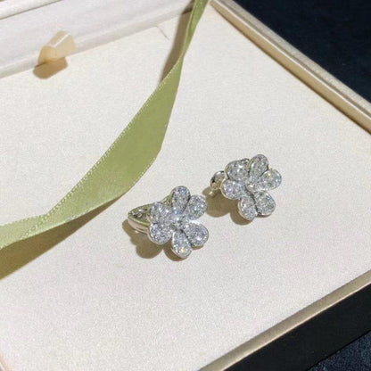 [Eternal Jewelry]FRIVOLE SILVER FLOWER DIAMOND EARRINGS