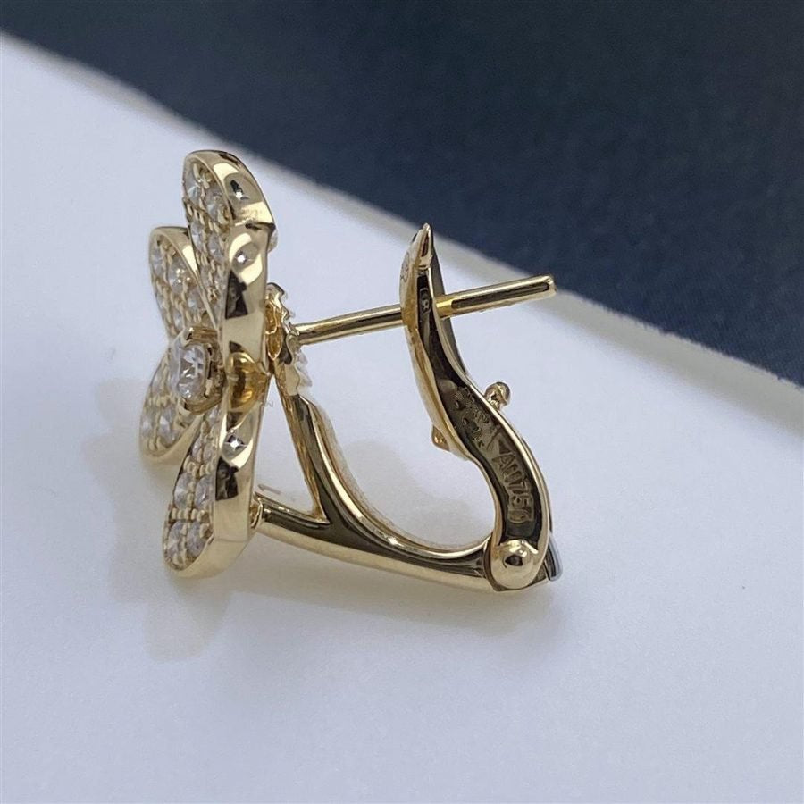 [Eternal Jewelry]FRIVOLE GOLD FLOWER DIAMOND EARRINGS