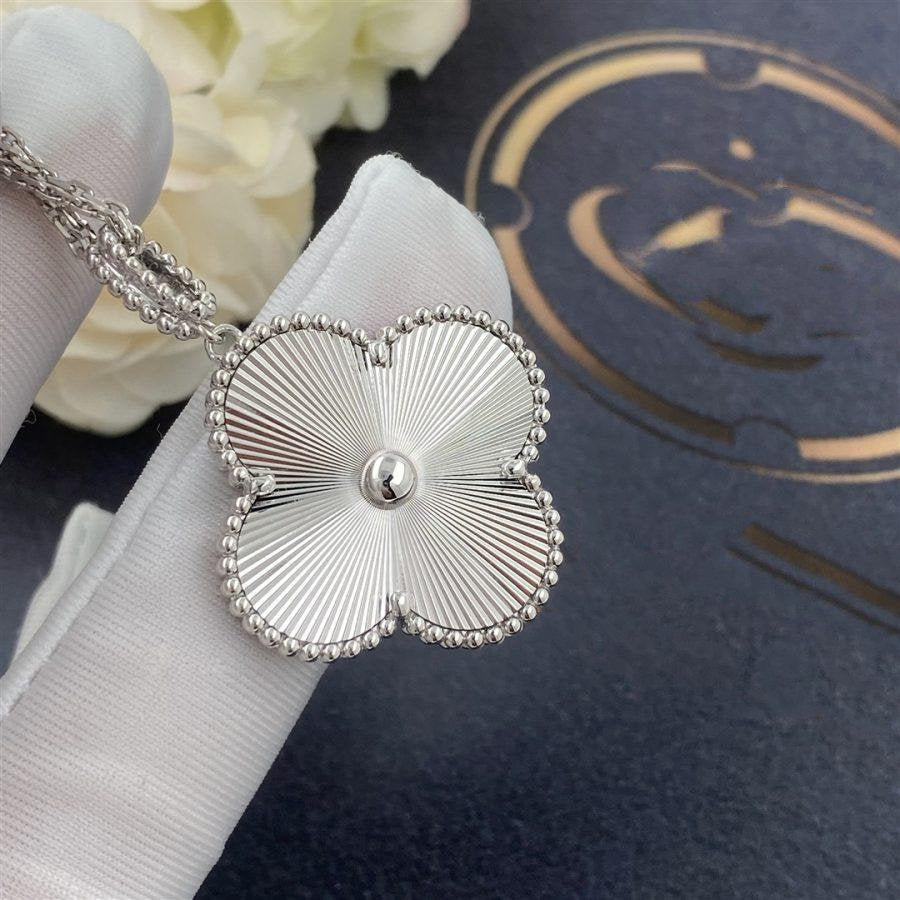 [Eternal Jewelry]CLOVER 25MM SILVER BIG CLOVER NECKLACE