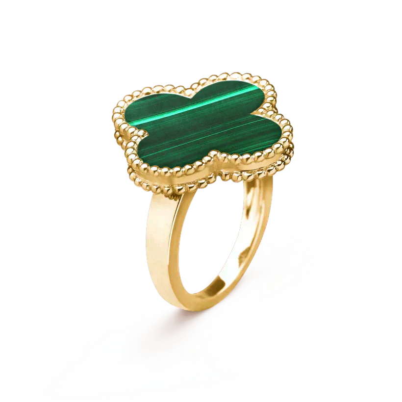 [Eternal Jewelry]CLOVER MALACHITE RING