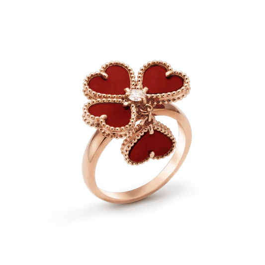 [Eternal Jewelry]SWEET CLOVER CARNELIAN RING