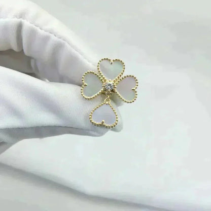 [Eternal Jewelry]SWEET CLOVER WHITE MOP RING