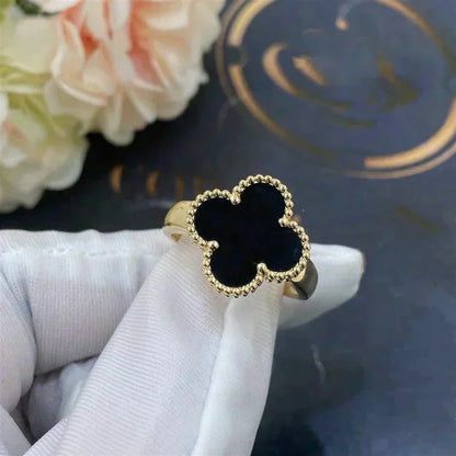 [Eternal Jewelry]CLOVER ONYX RING