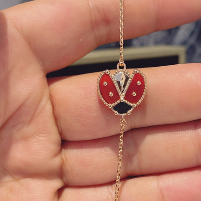 [Eternal Jewelry]LUCKY SPRING 1 MOTIF PINK GOLD BRACELET