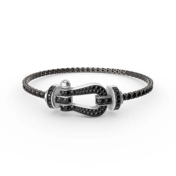 [Eternal Jewelry]FORCE  LARGE HORSESHOE FULL DIAMOND TENNIS BRACELET